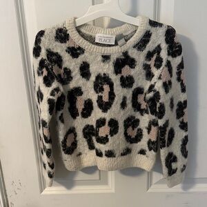 The Children's Place Animal Print Sweater - Black, Cream, Pink